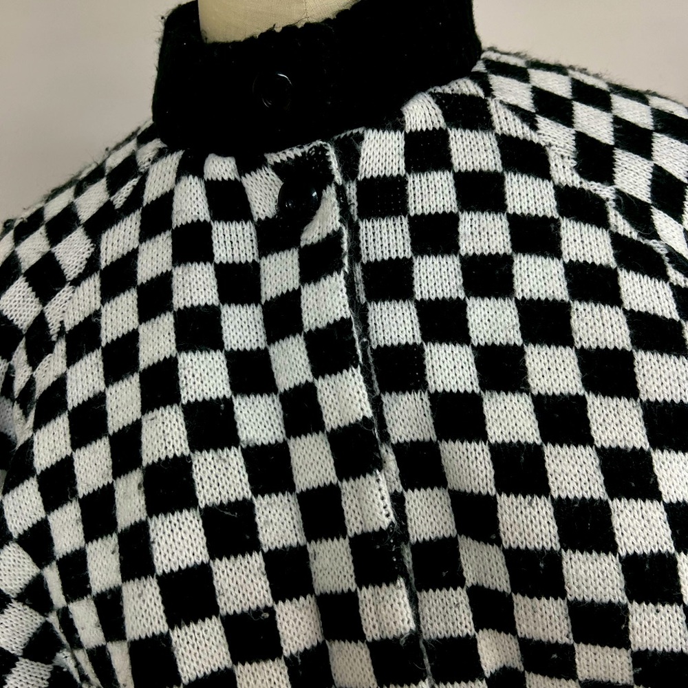 Vintage Clipper Bay Checkerboard Coat L